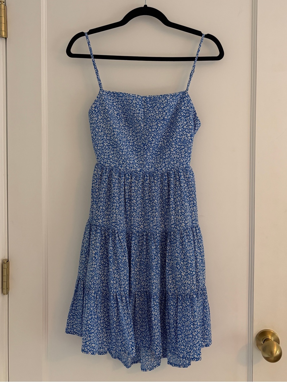 Princess Polly Blue Floral Tiered Sundress